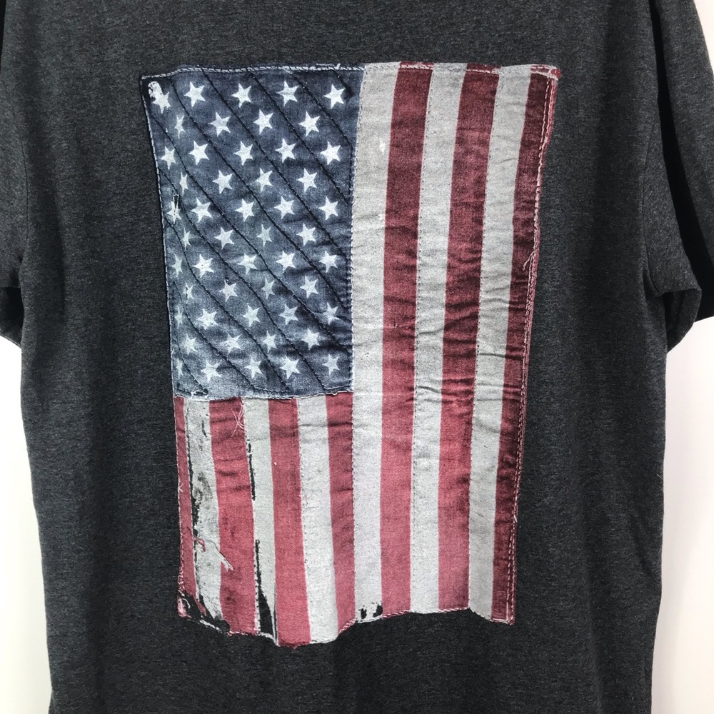 Well Worn gray American flag short sleeve tee - Picture 2 of 5